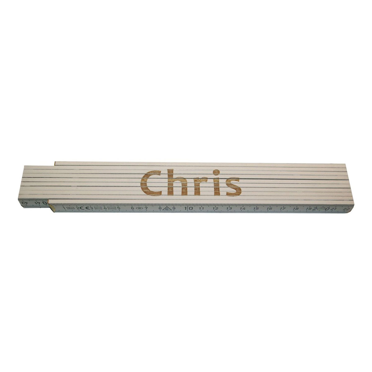 Meterstab „Chris“, 2m, weiß