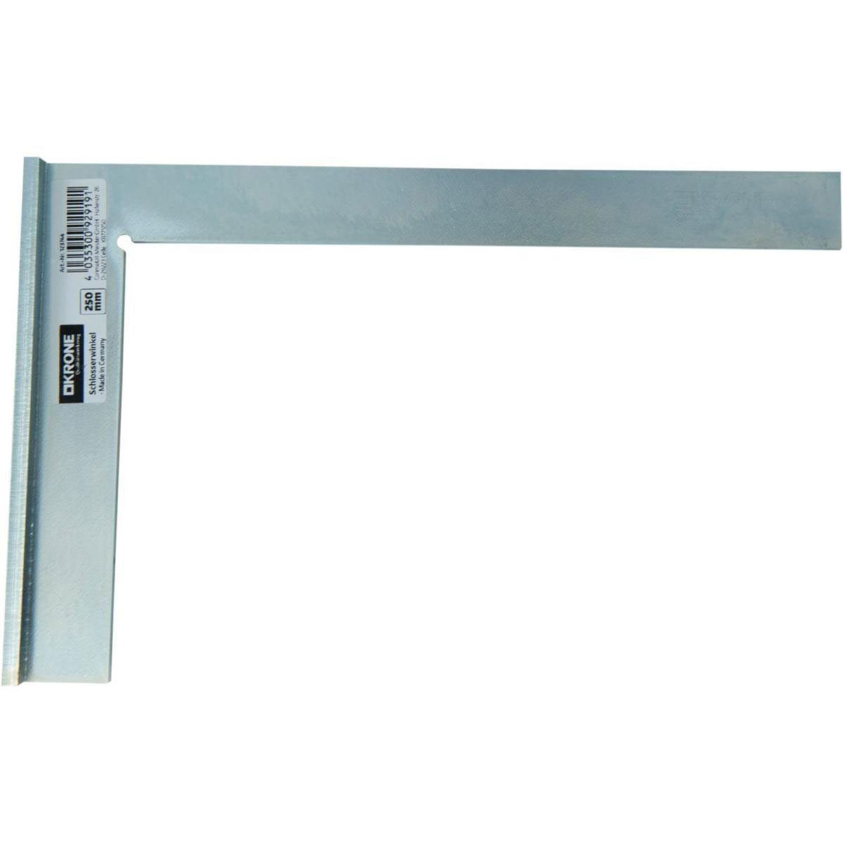 Krone Schlosserwinkel mit Anschlag 250 x 160 mm Krone Schlosserwinkel mit Anschlag 250 x 160 mm