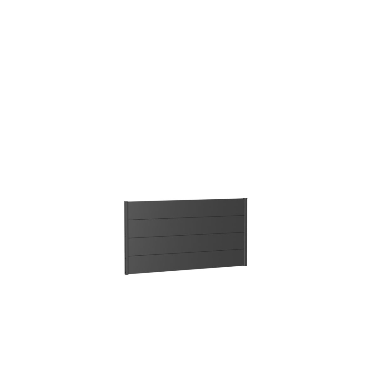 Biohort Wandpaneel für Sichtschutz ohne Acrylglas 180x90 dunkelgrau-metallic