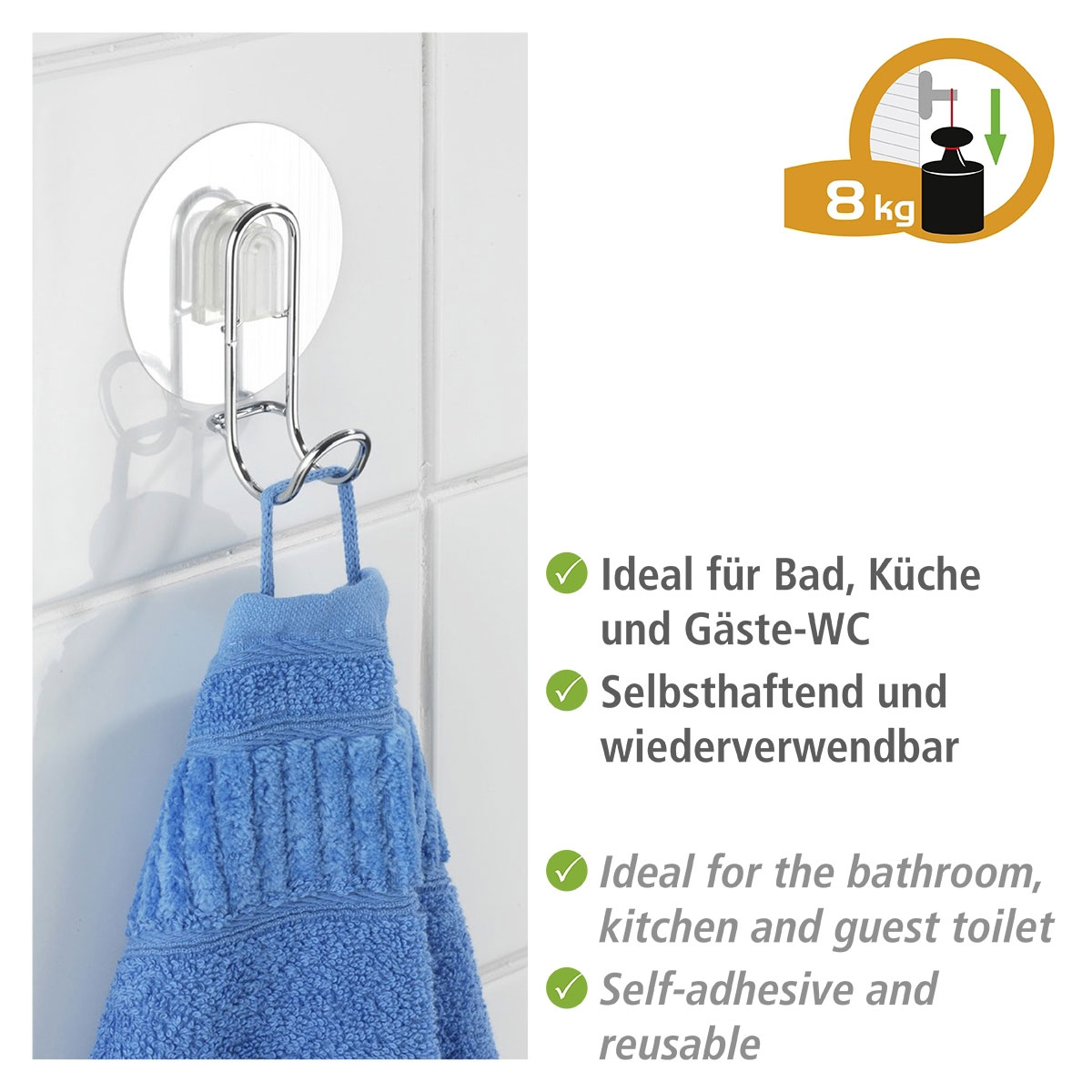 Wenko Static-Loc Wandhaken Osimo Bild 3