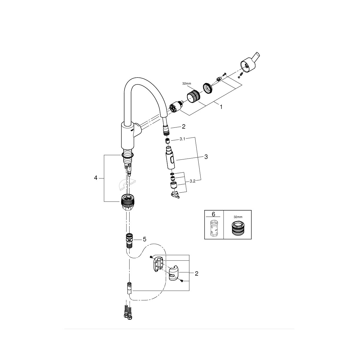 Grohe Feel Einhand-Spültischbatterie DN 15 Bild 4
