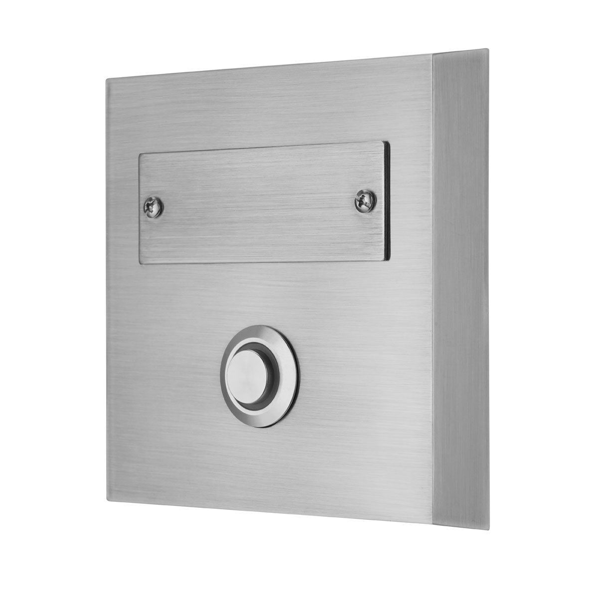 REV Ritter  Klingeltaster Aufputz 1-f.quadratisch mit LED-Beleuchtung & gravierbarem Namenschild Edelstahl Bild 2