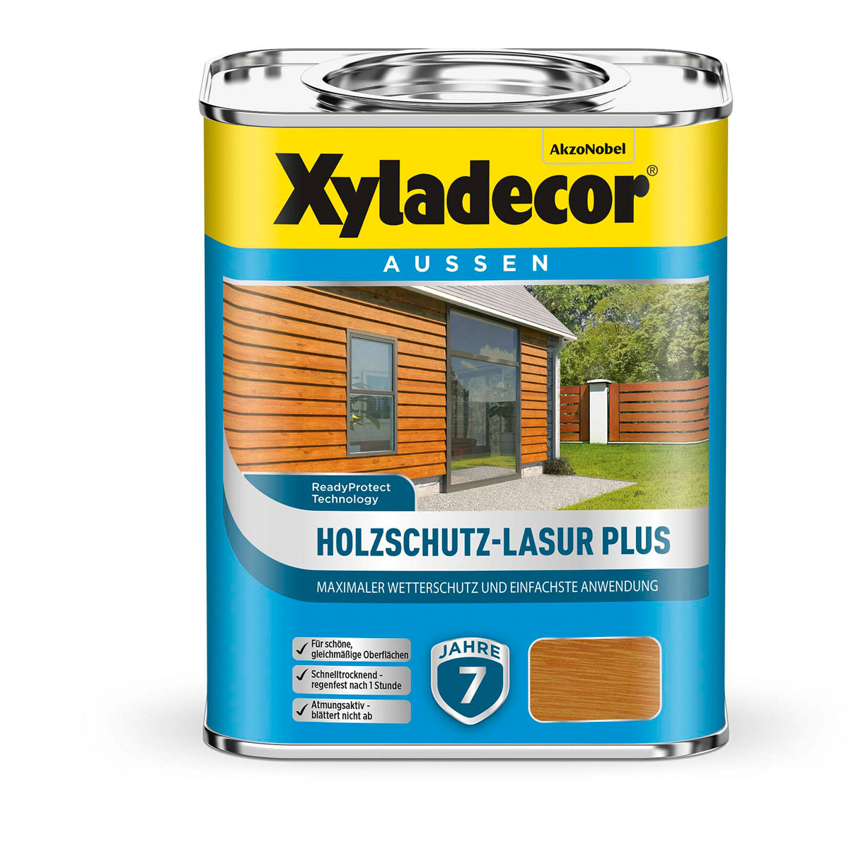 Xyladecor Holzschutz-Lasur Plus Grau 0,75 L