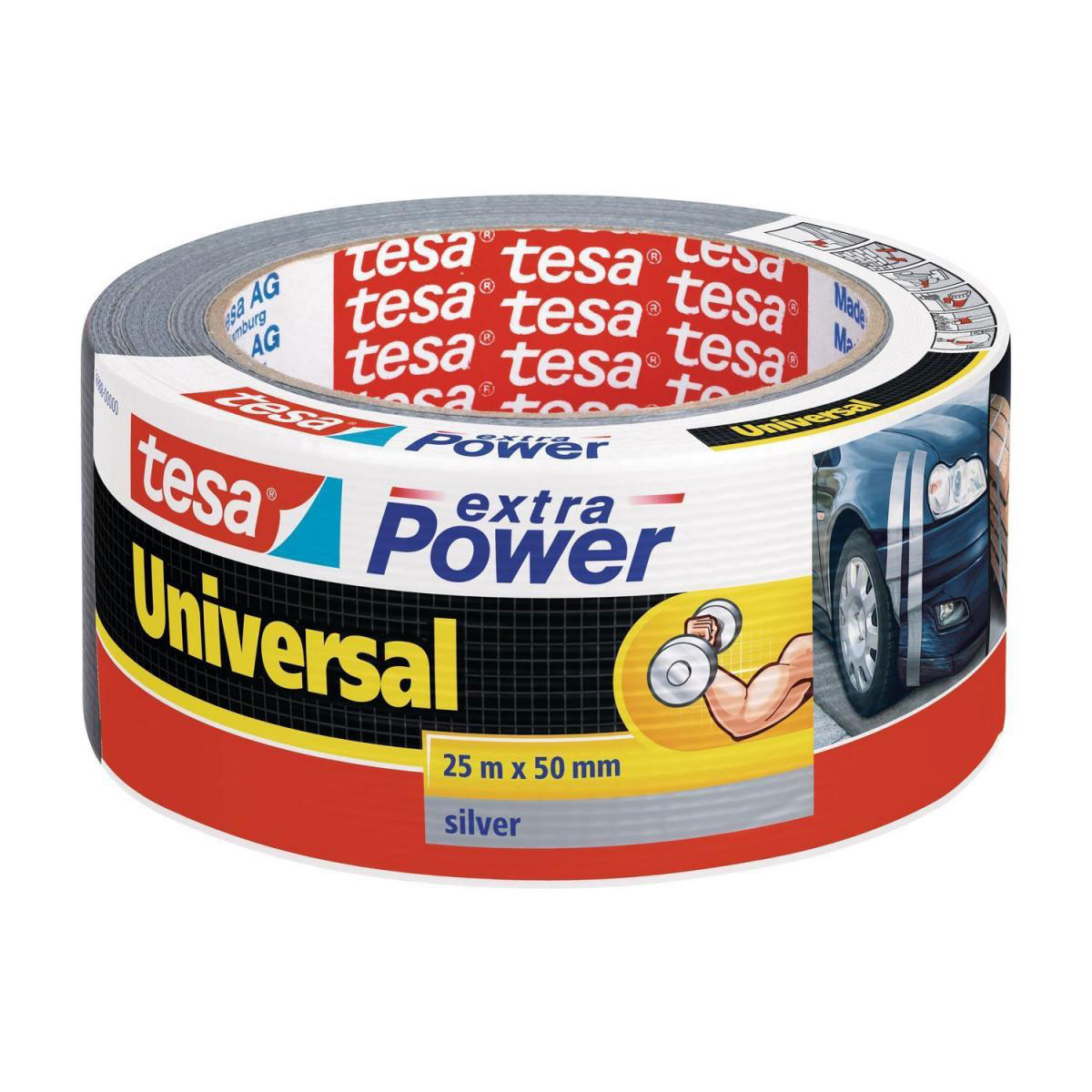 Tesa Extra Power Universal 50 mm x 25 m grau