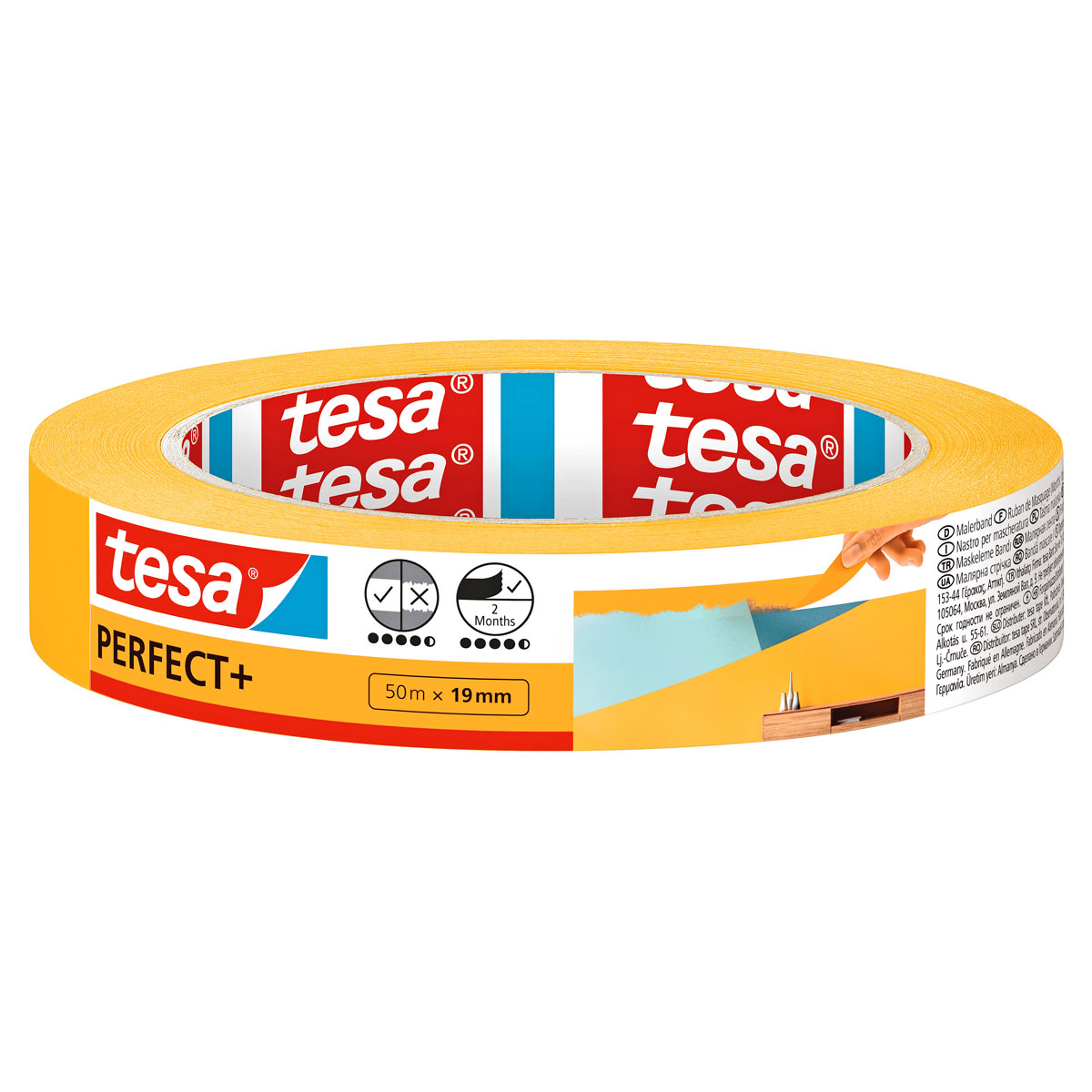Tesa Malerband Perfect+ 50m x 19 mm