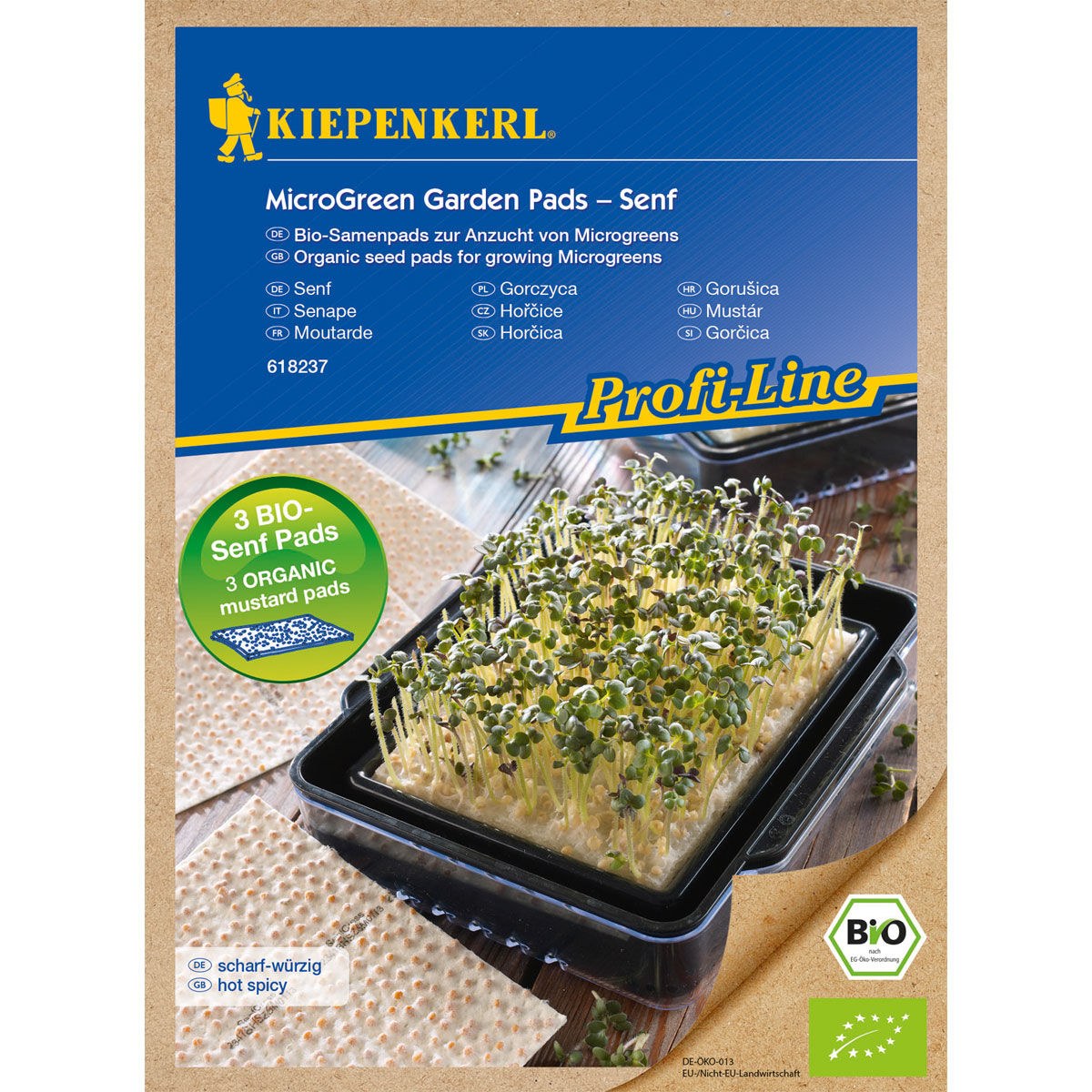 Kiepenkerl Nachfüllpads für Micro Green Garden BIO Senf