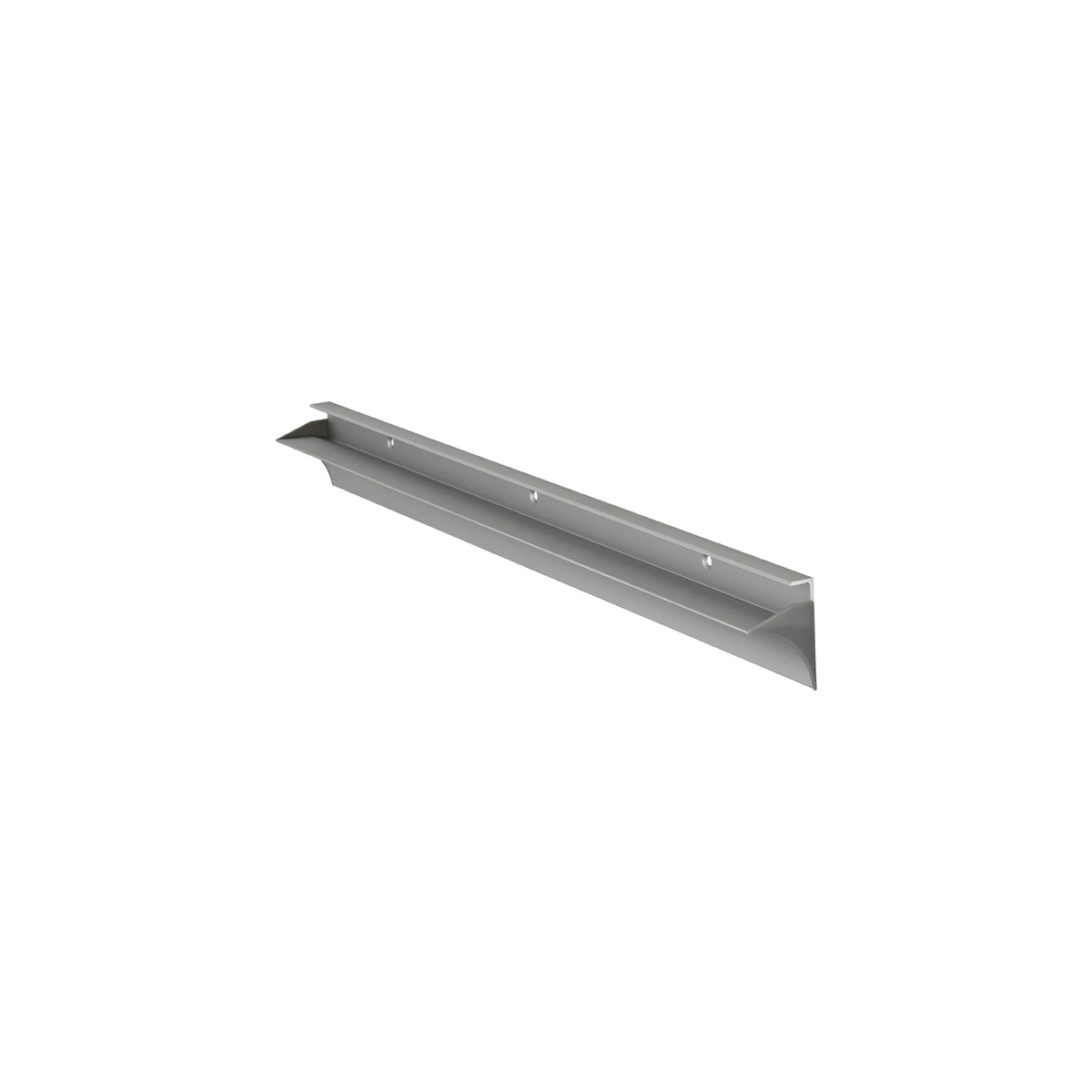 Regalhalter „Rail“, silber, 19x600mm