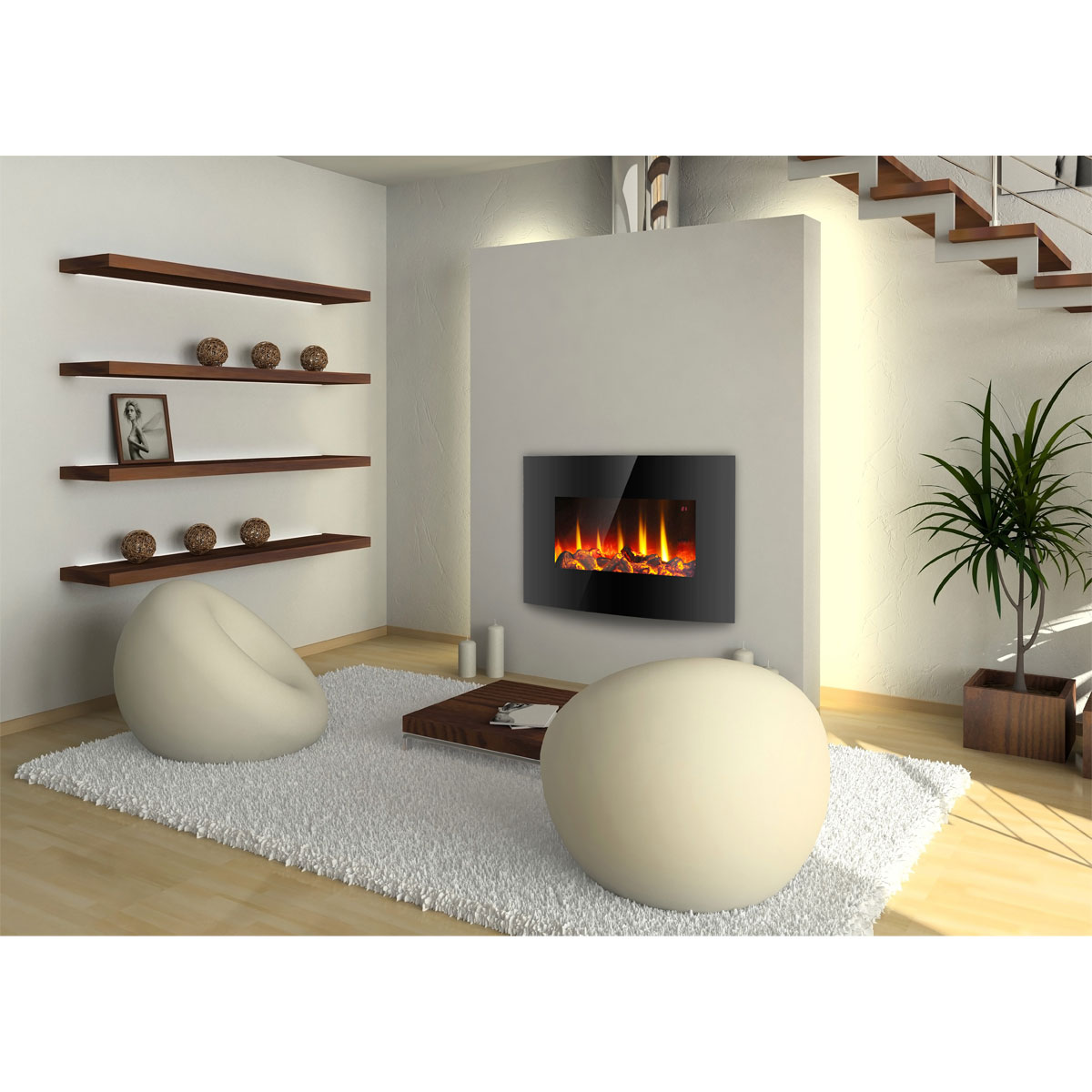 MyFireTool Elektrischer Wandkamin mit Fernbedienung inkl Batterien Bild 3