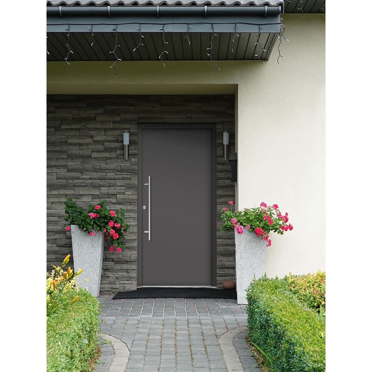 SplenDoor  Premium-Haustür Passivedoor Ribe energiesparend anthrazit 100 x 200 cm links Bild 2