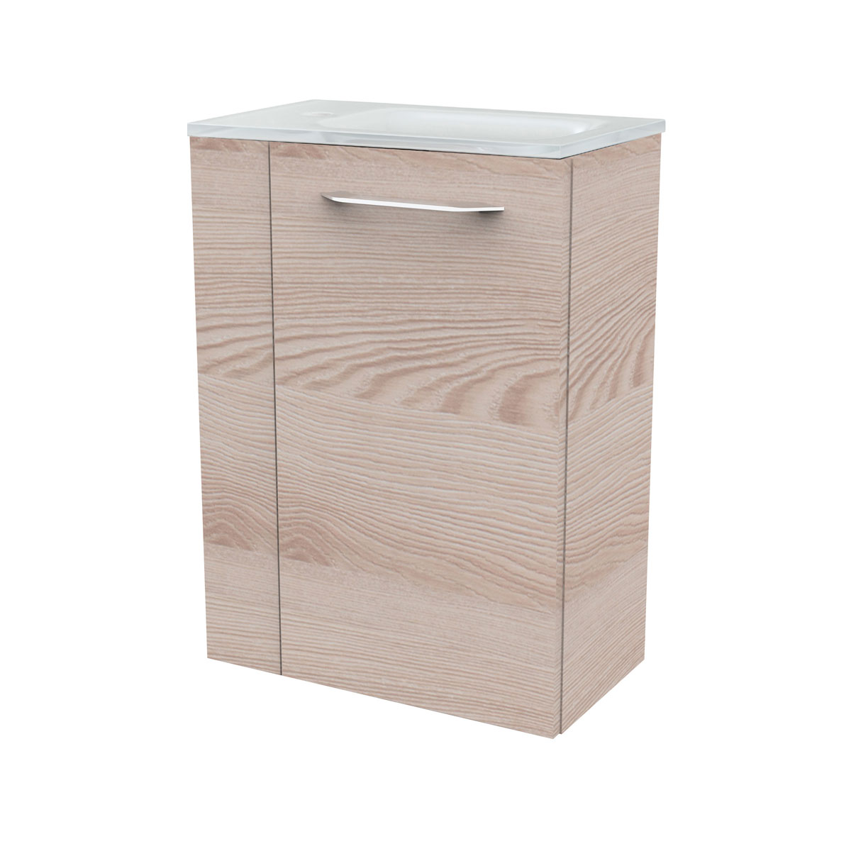Fackelmann  Gäste-WC Waschtischunterschrank rechts SBC 440 x 600 x 243 mm Alaska-Esche Bild 3