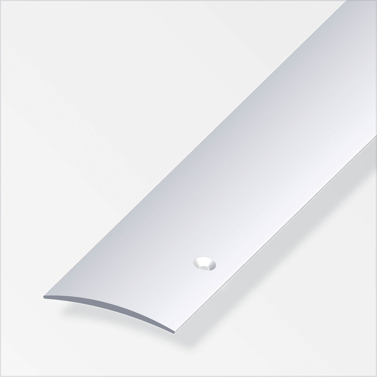 Alfer Übergangsprofil 40 x 5 mm 1m seitlich gelocht silber Bild 1