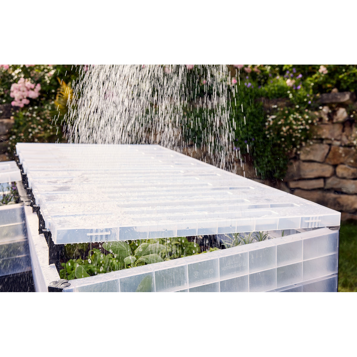 Garantia  Hochbeet Ergo Quadro TurboPlus U L 80t Stone, inkl. FLORA Wassersparsystem Bild 7