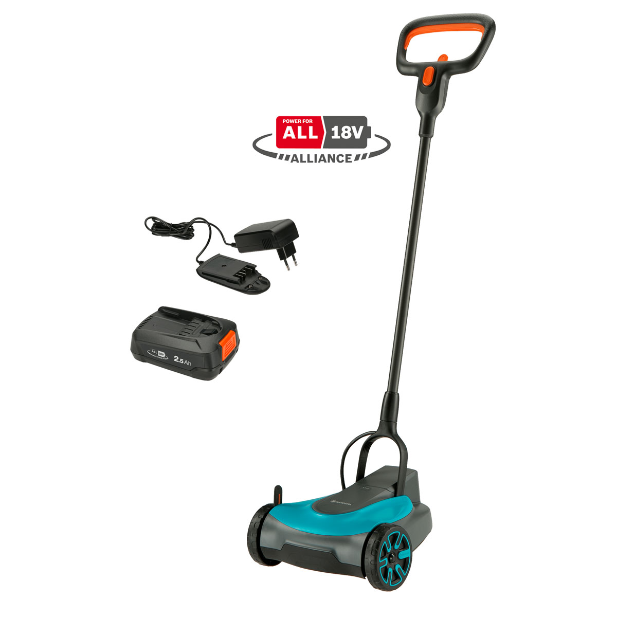 Gardena  Akku-Rasenmäher-Set Handy Mower 22/18V P4A 3-teilig Bild 3