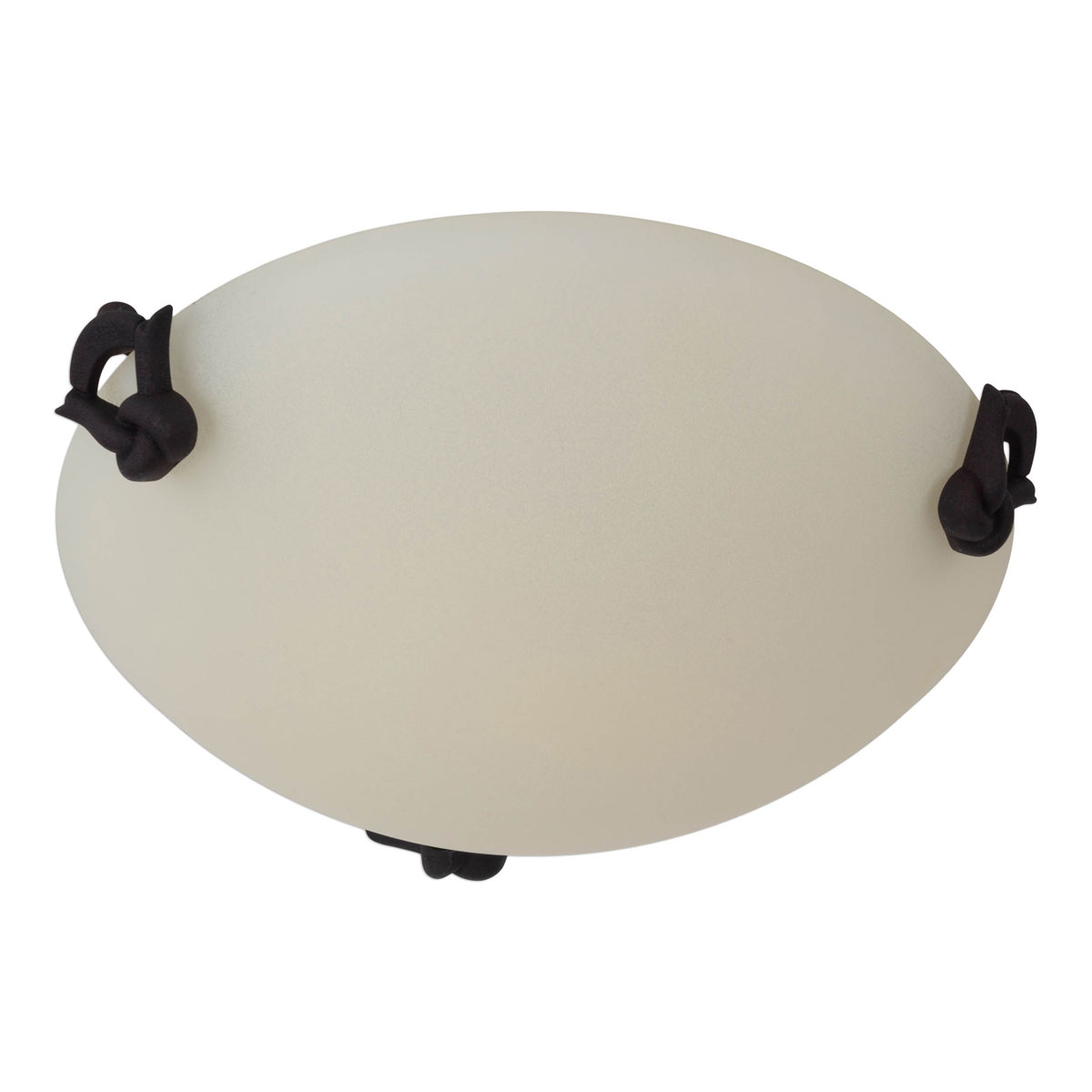 näve  Deckenleuchte Satin braun Glas