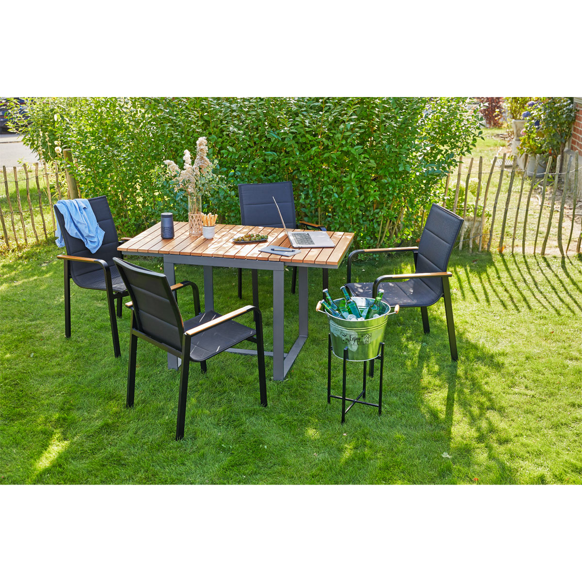 Haveson Gartentisch Maribo ausklappbar Bild 5
