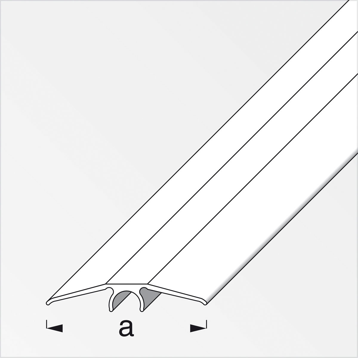 Alfer Übergangsprofil Clipstech 46 mm 2m buche Bild 2