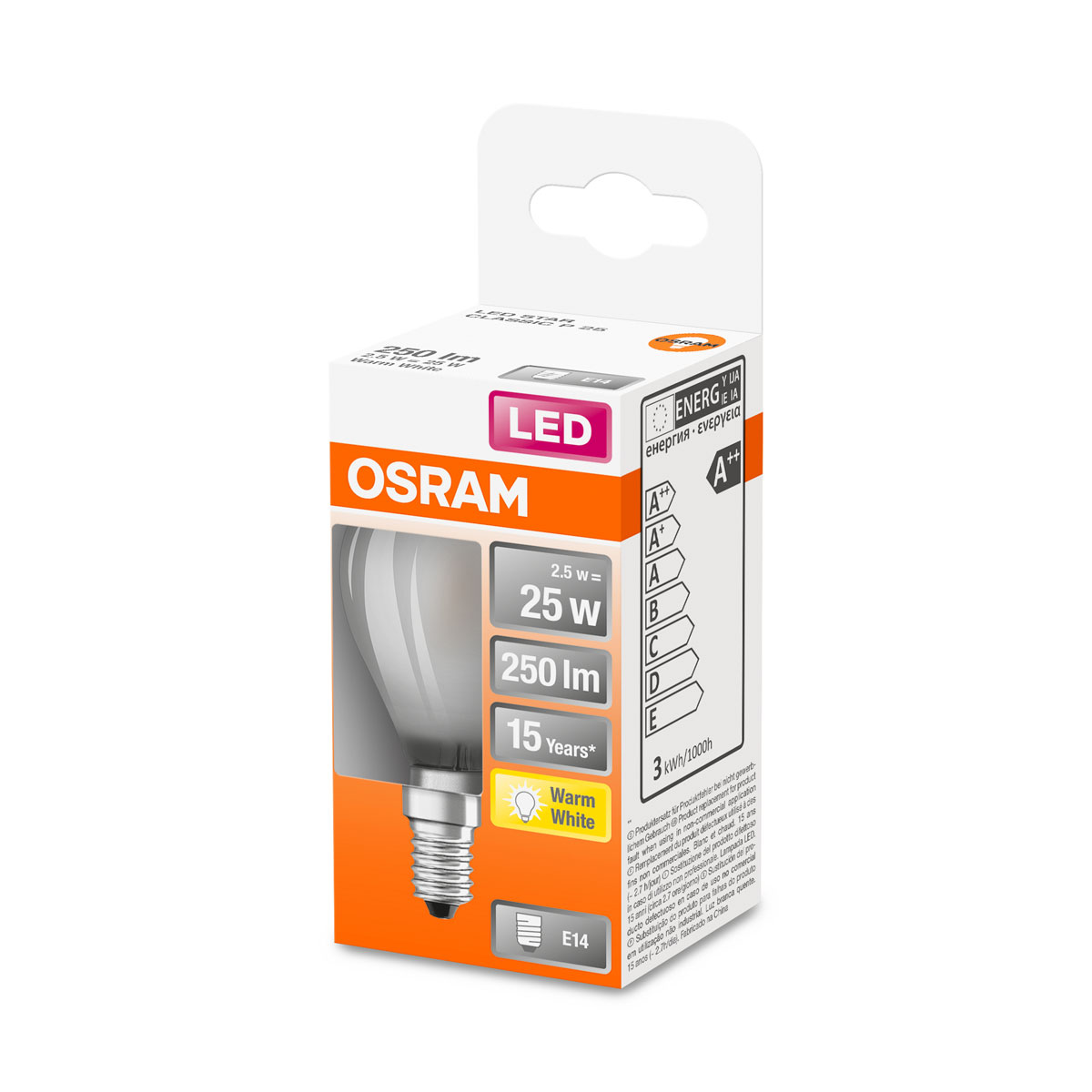Osram LED-Leuchtmittel E14 25W matt Bild 2