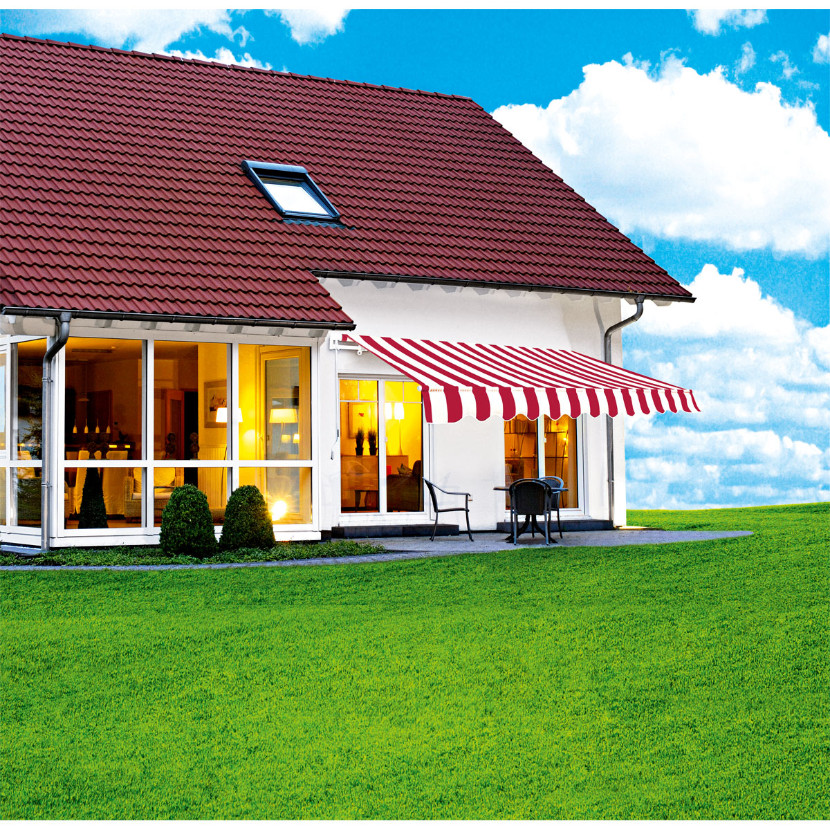 Durabil  Gelenkarm-Markise Nizza 400 x 250 cm für Wand- und Deckenmontage Stoff 23064 Bild 5