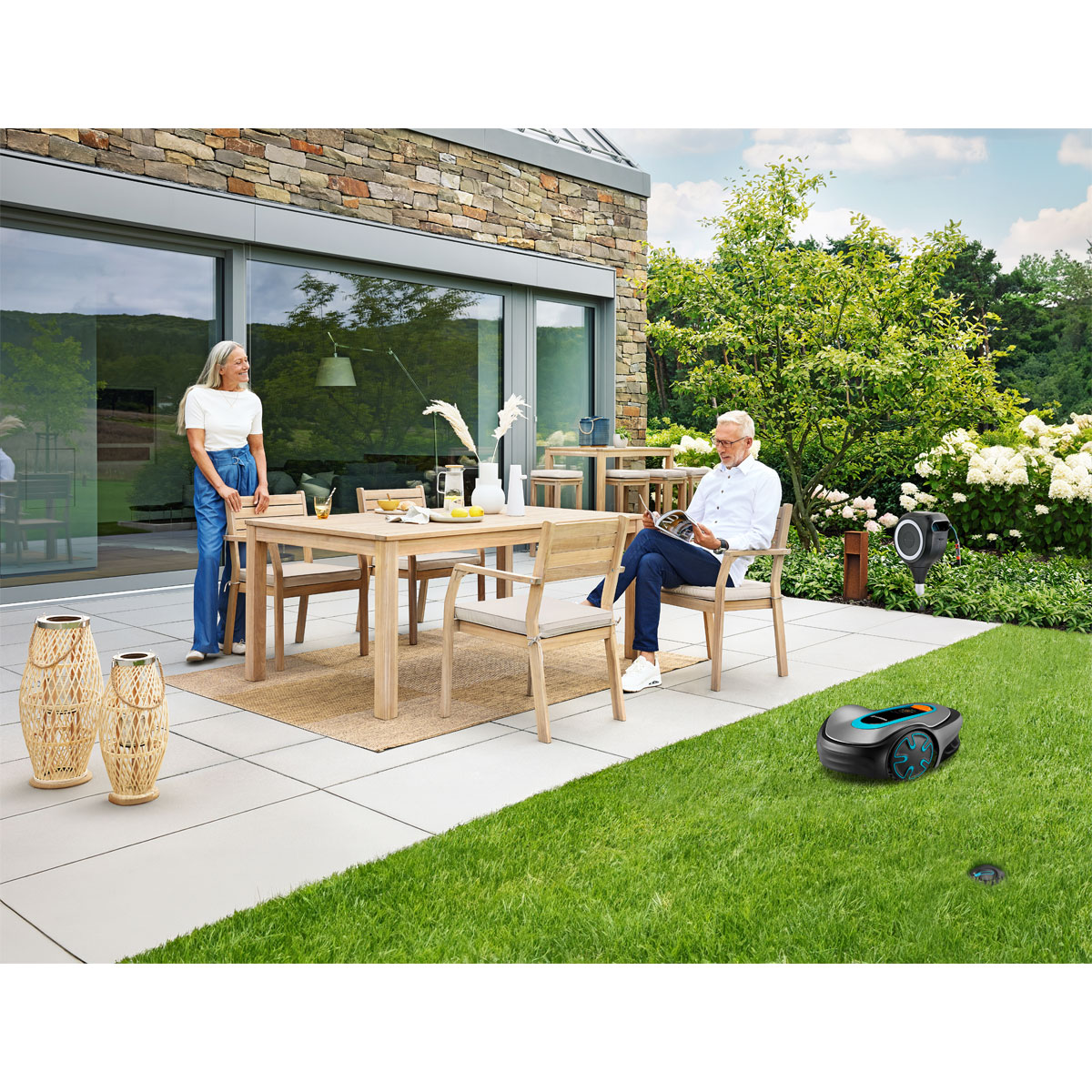 Haveson Gartentisch Mykonos Akazienholz 180 x 75 x 100 cm Bild 5