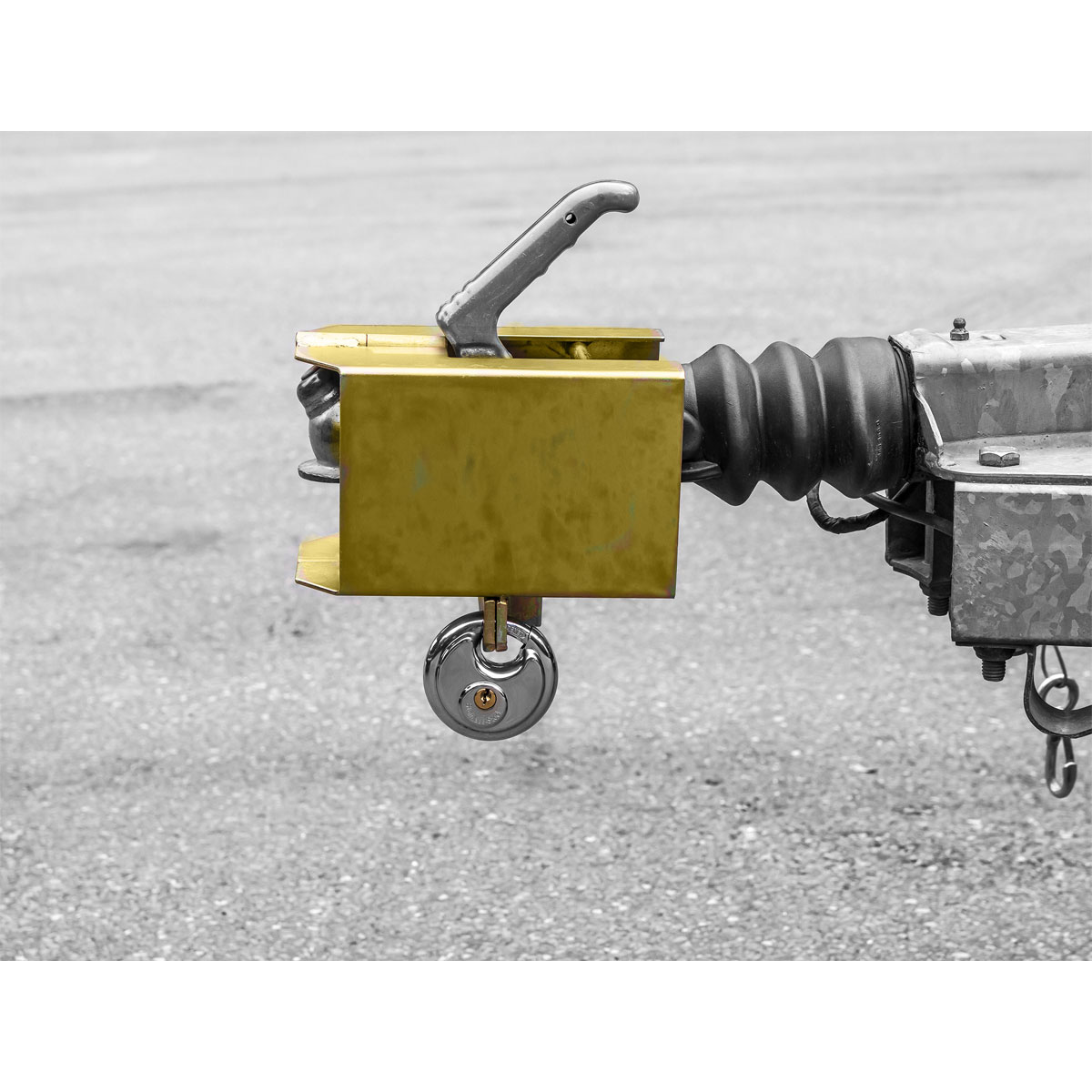 LAS 11801 Kastensicherung mit Schloss und abgeschrägten Ecken Bild 2