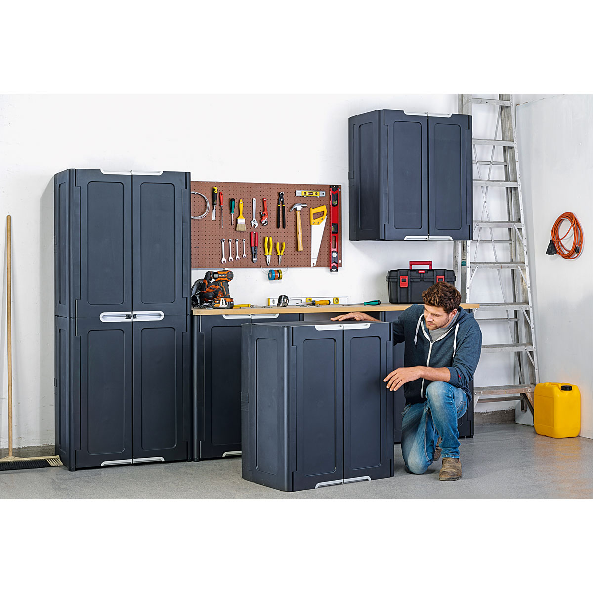 Keter Kunststoff-Schrank Magix 77 x 90 x 48 cm anthrazit Bild 6