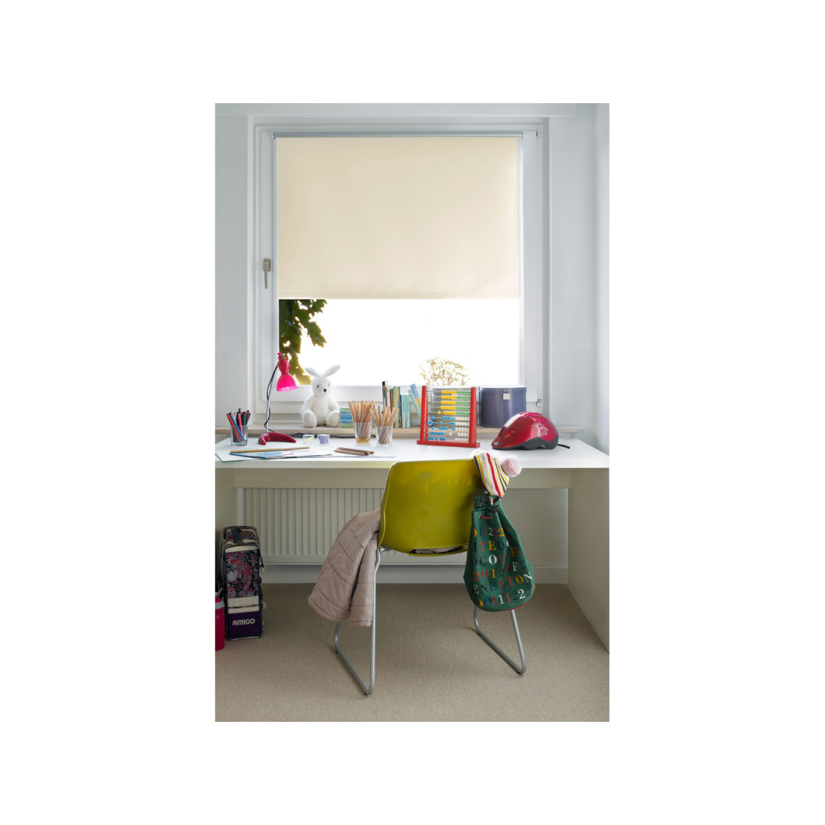 Gardinia Rollo Easyfix Uni Thermo energiesparend 75 x 150 cm natur Bild 3