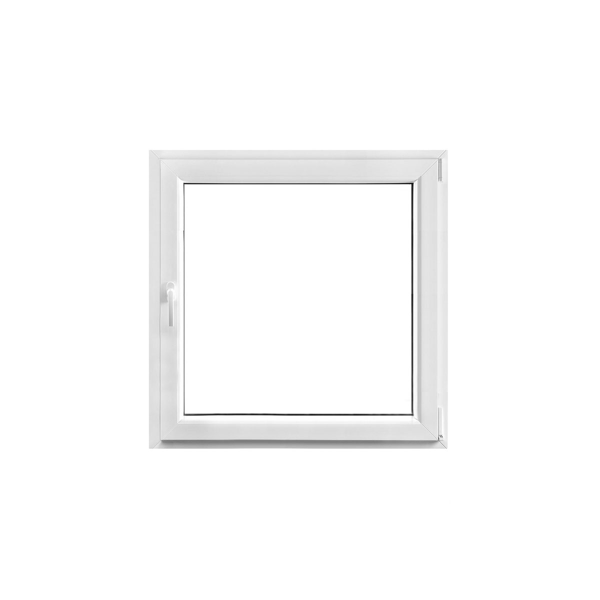 Wärmeschutzfenster Q 71 Premium Serie 3-fach Verglasung weiß 60 x 60 cm