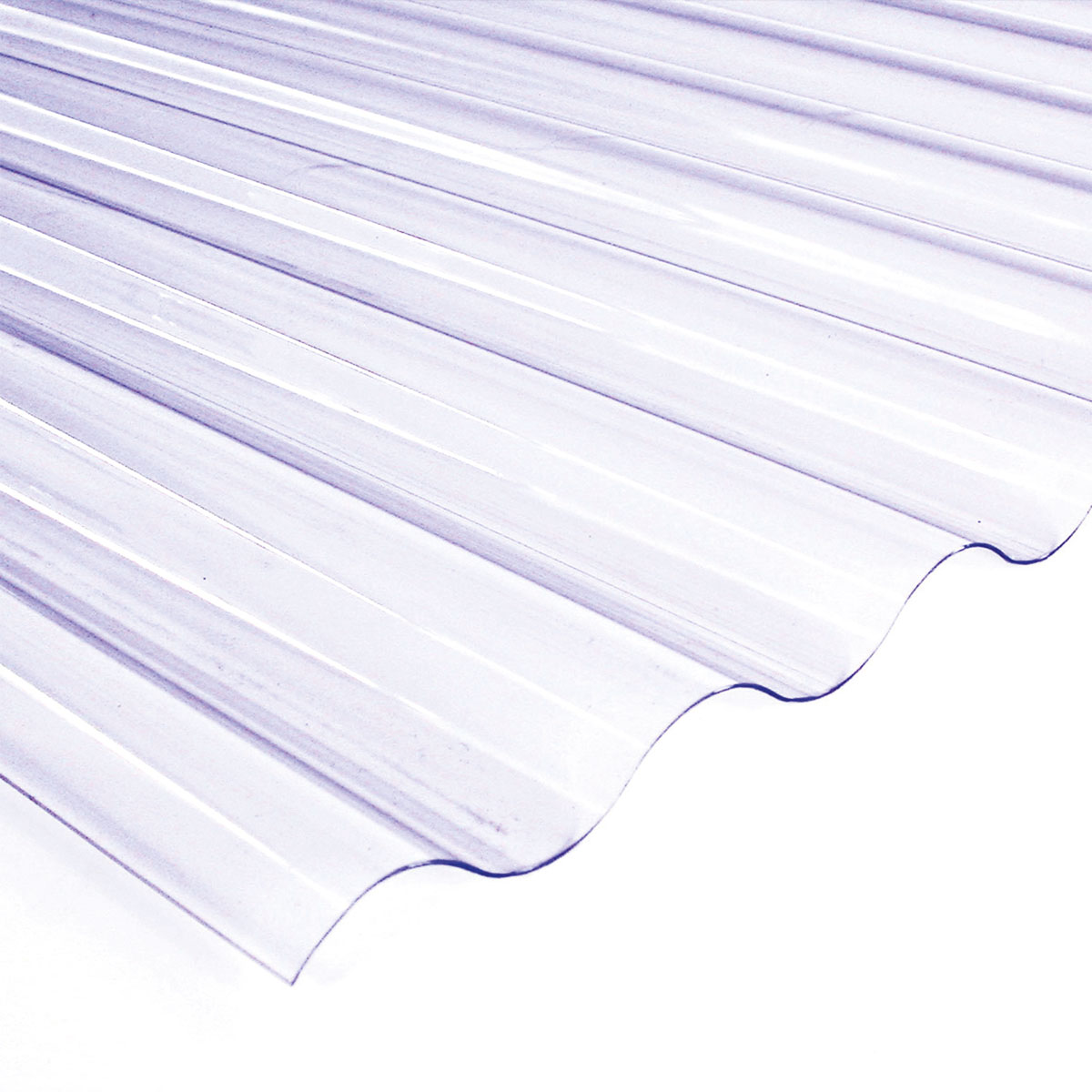 PVC-Wellpappe Sinus transparent 200 x 90 cm