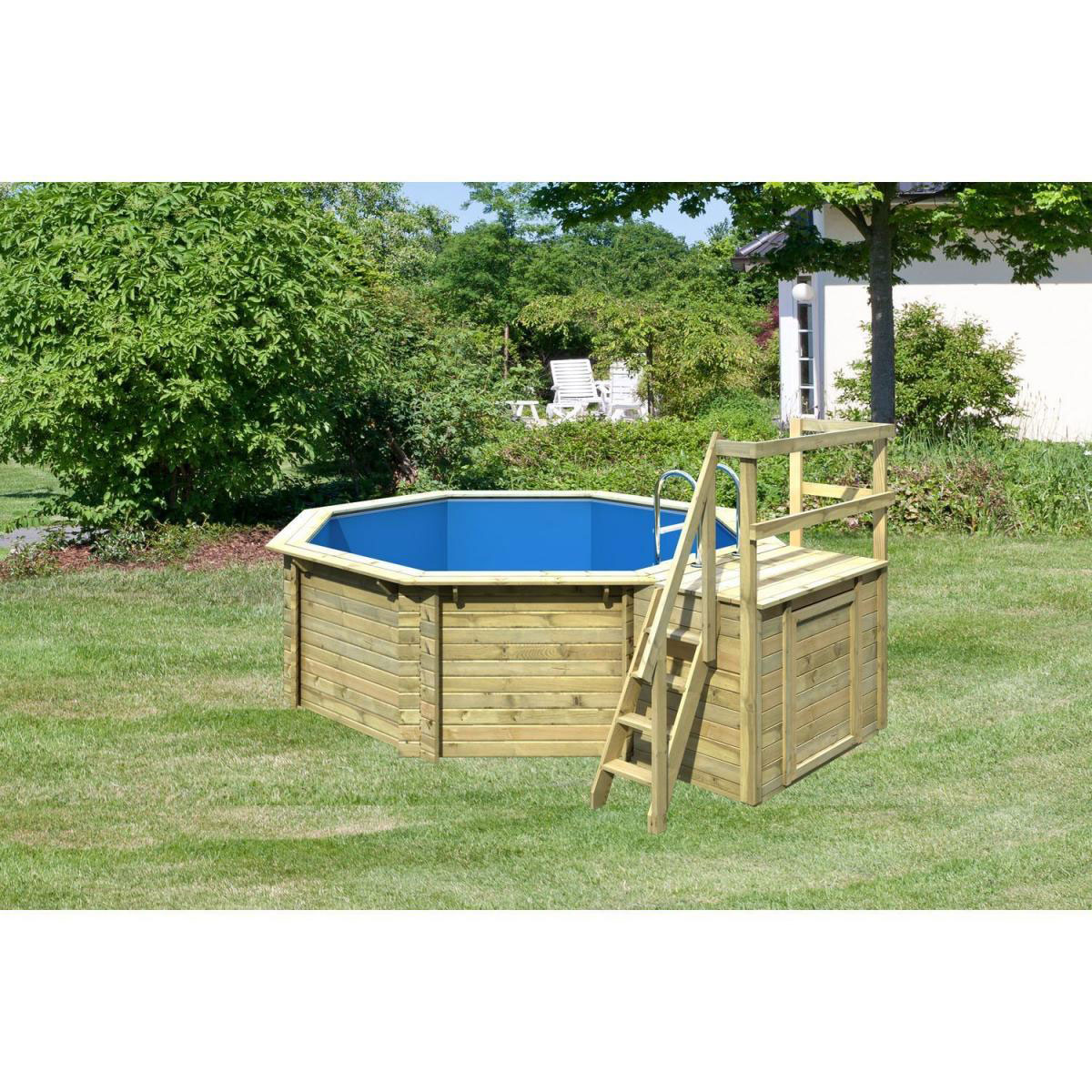 Karibu Pool 1 Variante B inkl Sonnenterrasse Bild 1