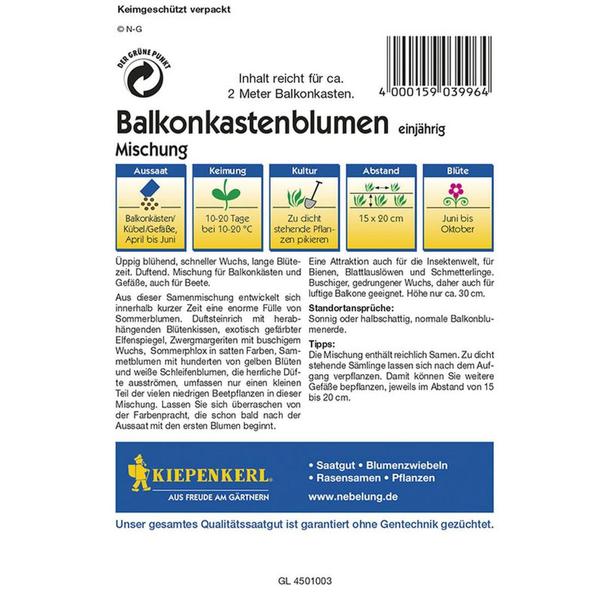 Kiepenkerl Balkonkastenblumen Mischung Profi-Line Bild 2