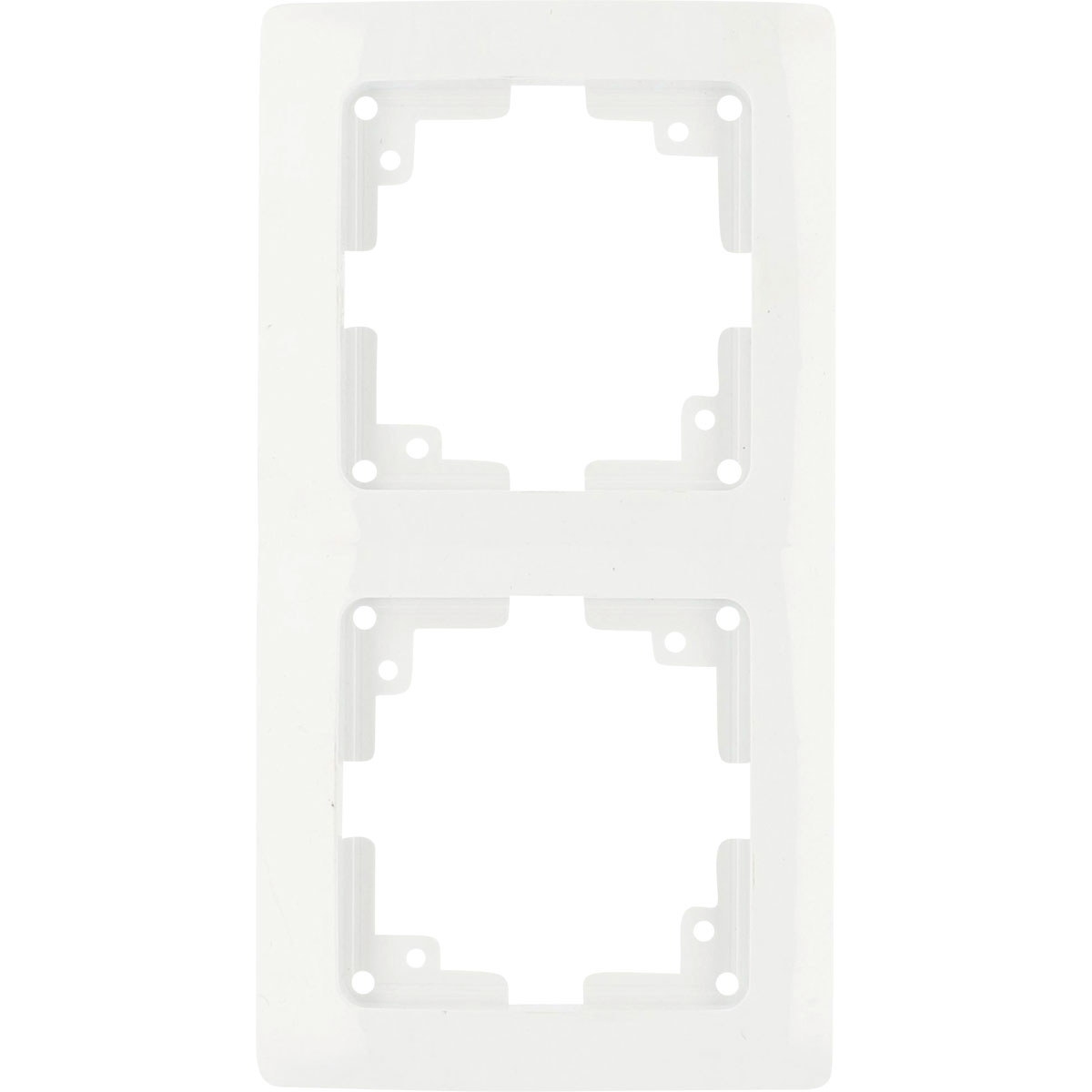 Abdeckrahmen Monaco 2-fach ultraweiß 18,6 x 8,2 x 1,5 cm