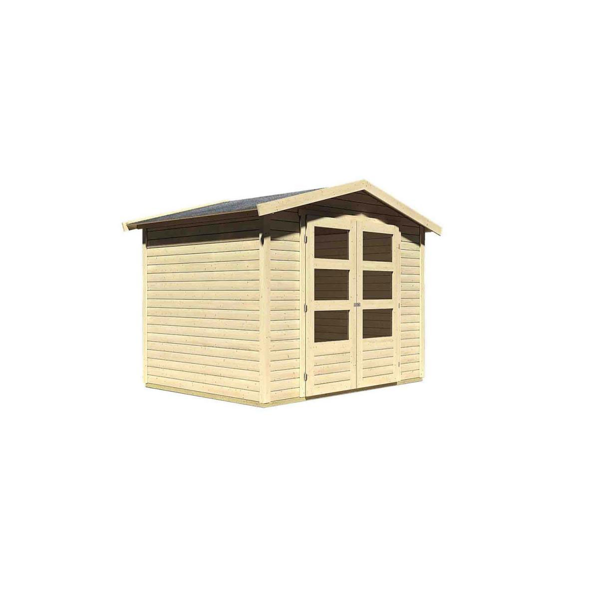 Karibu Gartenhaus Amberg 3 naturbelassen Bild 2