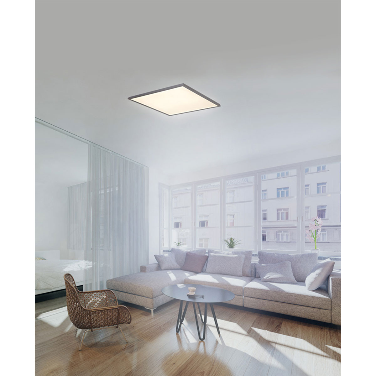 Naeve LED DL Alegre Metall weissLxBxH: 45x45x5cm Bild 11