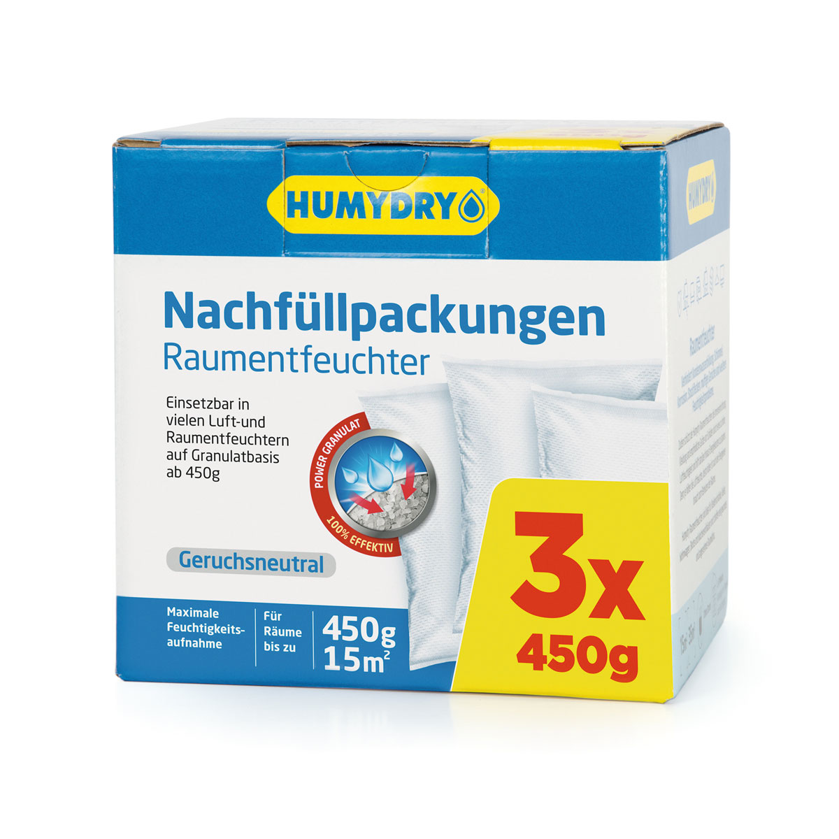 Humydry Nachfüllpack Raumentfeuchter PREMIUM 3 x 450g Bild 1
