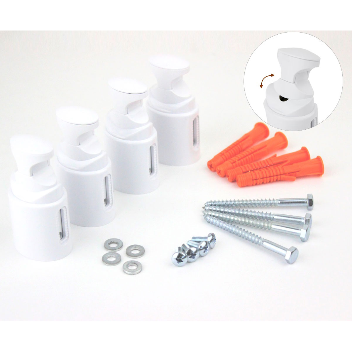 Ximax  Heizkörper Zubehör Kunststoffhalterung für Badheizkörper 3-fach Weiß Bild 1