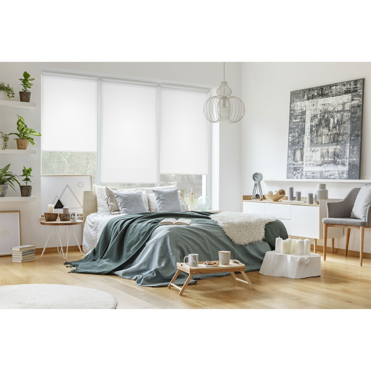 Gardinia EasyFix Rollo 60 x 150 cm reinweiß Bild 8