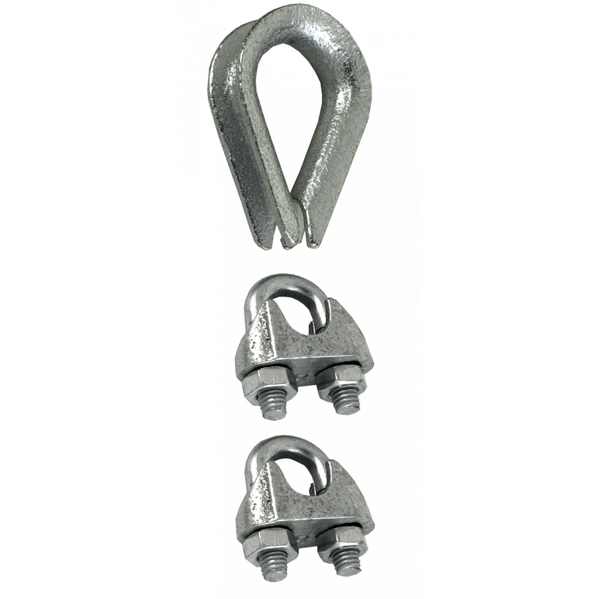 Metrax Drahtseilklemmen verzinkt 8 mm Metrax Drahtseilklemmen verzinkt 8 mm