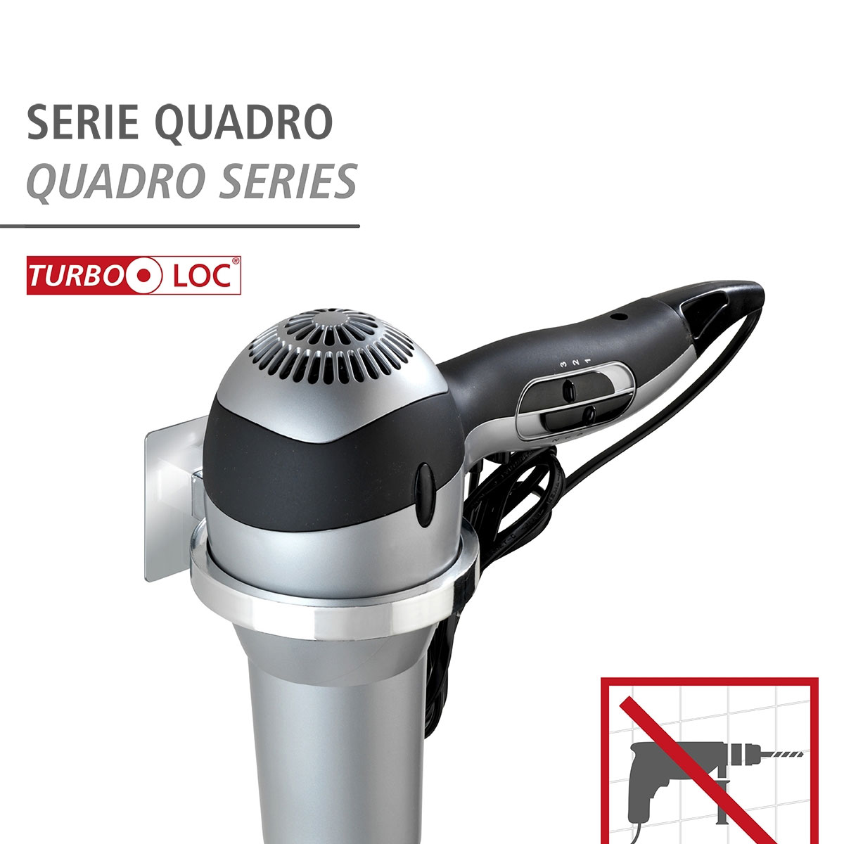 Wenko Turbo-Loc Haartrocknerhalter Quadro Bild 2
