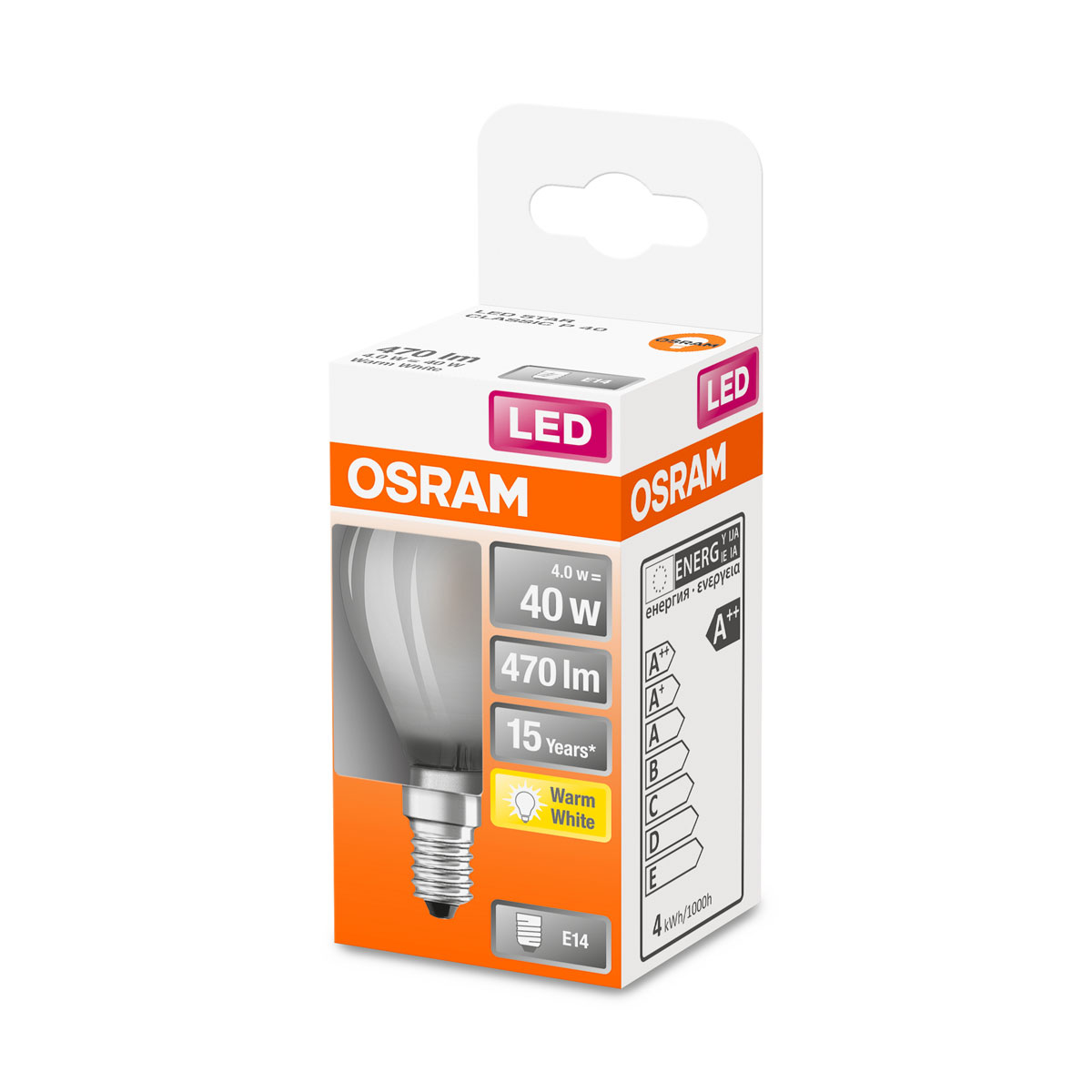 Osram LED-Leuchtmittel E14 40W matt Bild 2
