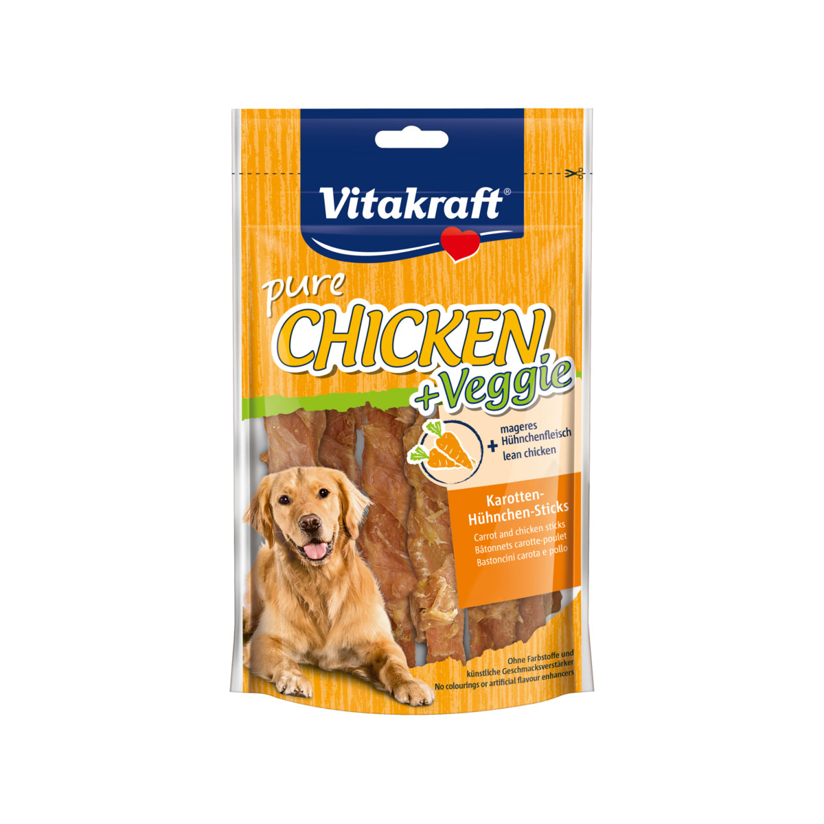 Chicken „Veggie“, Karotten + Huhn, 80 g