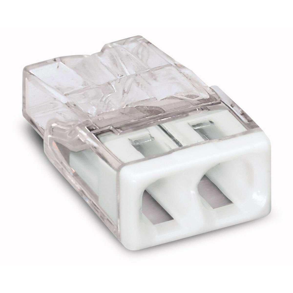 Wago-Compact Verbinder VDE weiß 2 x 0,5-2,5 mm² Wago-Compact Verbinder VDE weiß 2 x 0,5-2,5 mm²