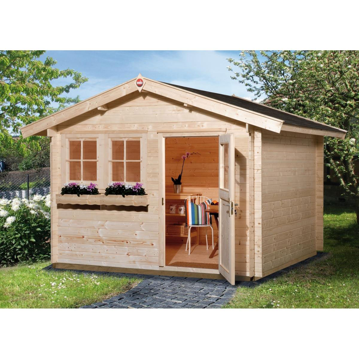 Weka Gartenhaus 139 380 x 410 x 262 cm