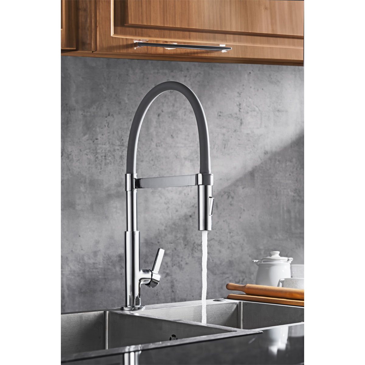 Valblue Spültischarmatur Noto chrom/ grau Bild 3