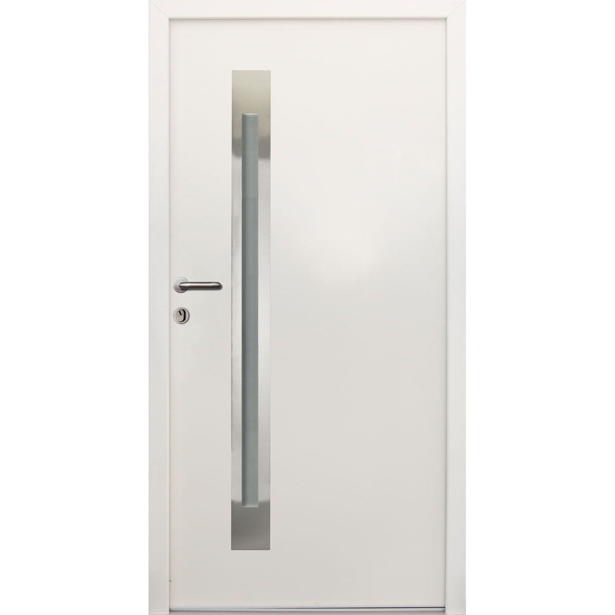 SplenDoor  Sicherheits-Nebeneingangstuer NS4 RC2 98x198 Weiss links