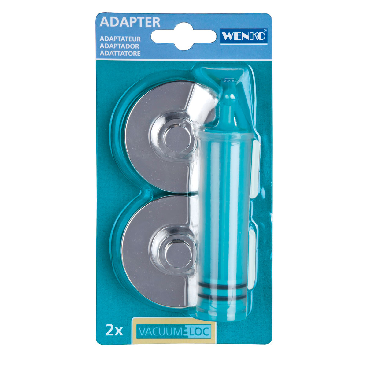 Wenko Adapter Premium/Classic/Style Befestigen ohne bohren Vacuum-Loc Bild 1