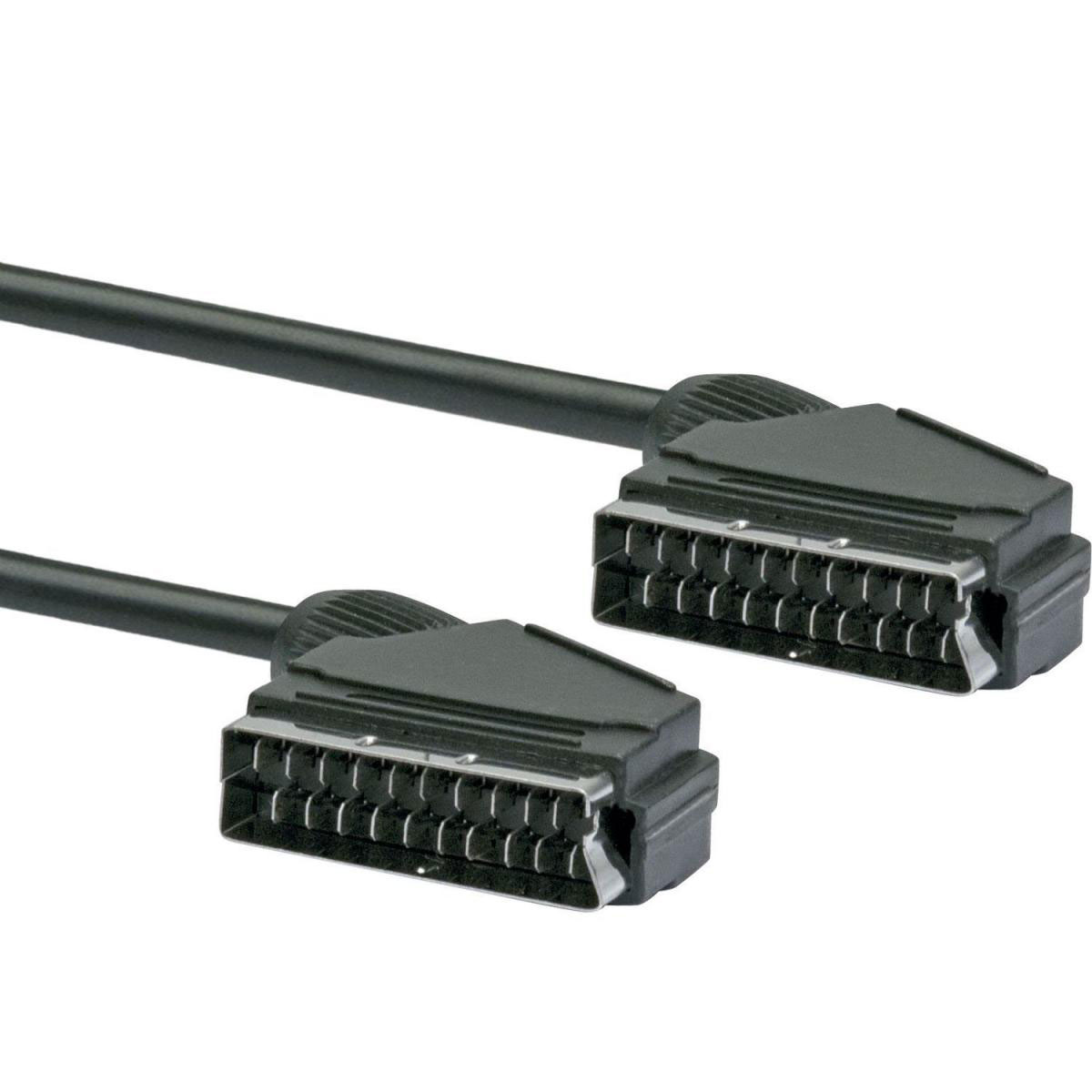 Schwaiger SCART-Anschlusskabel 1,5 m Durchmesser 6,8 mm 21-polig Bild 2