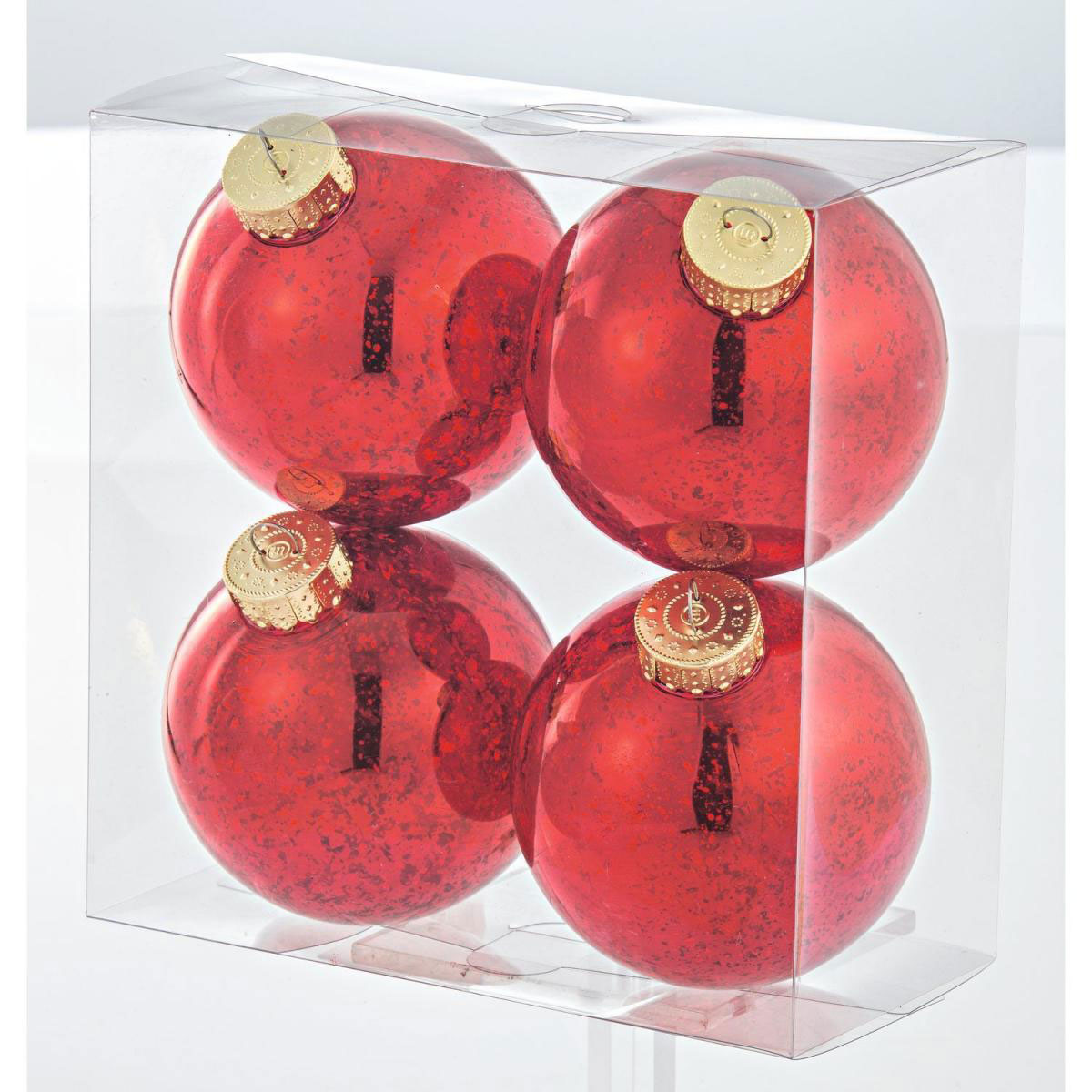 Ambientis Kugel-Set 4 Stück rot Bild 3