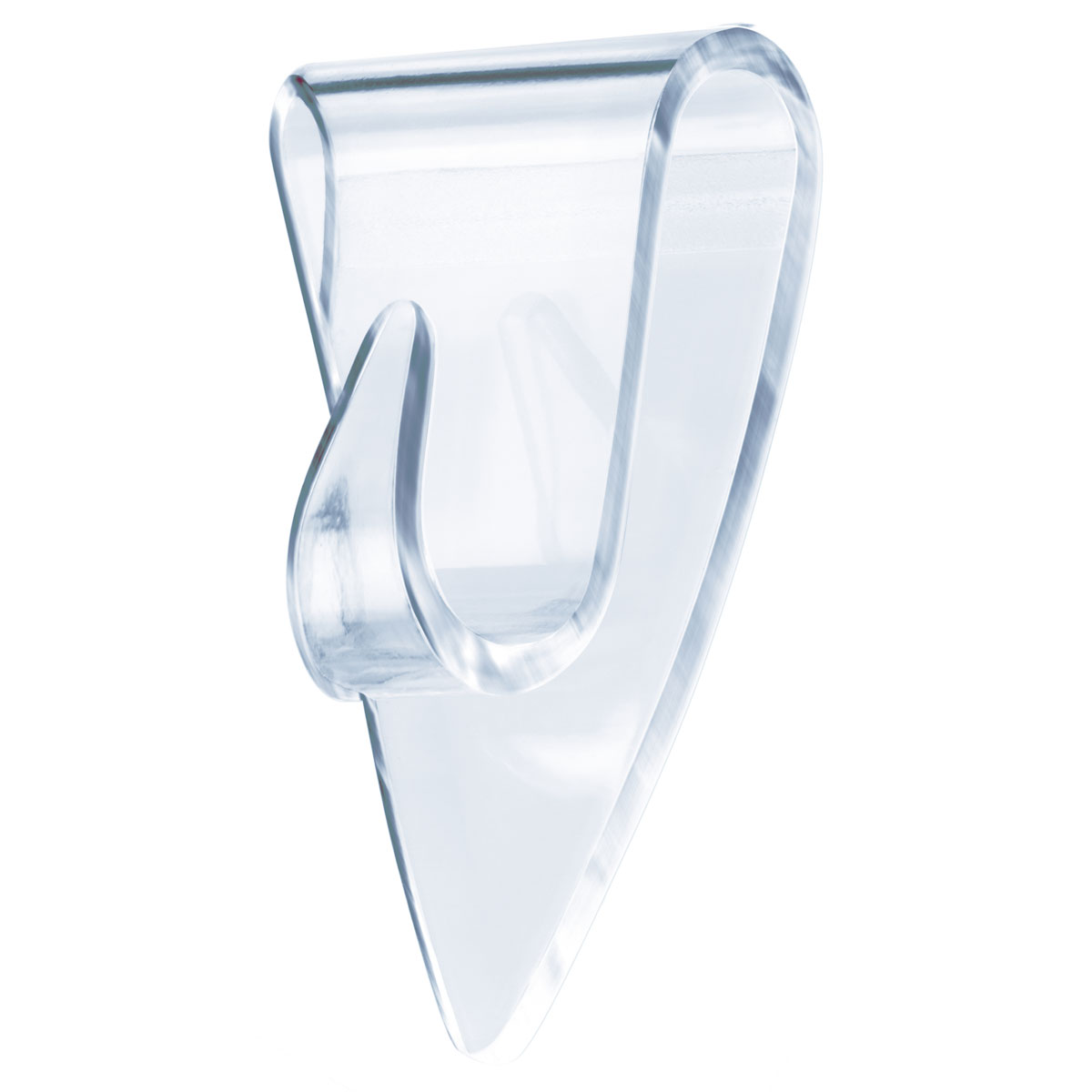 Klebehaken transparent Glas, 5 Stück, Traglast 5 x 0,2 kg        