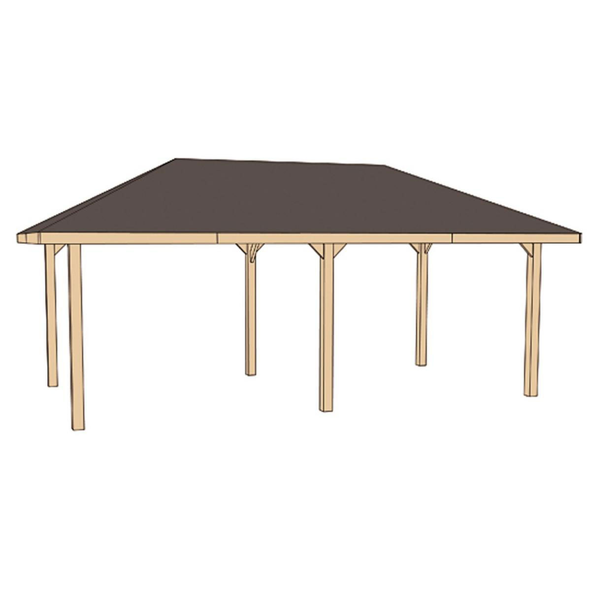 Weka Gartenoase 651 D 678 x 380 x 206 cm Dachschindeln Bild 3