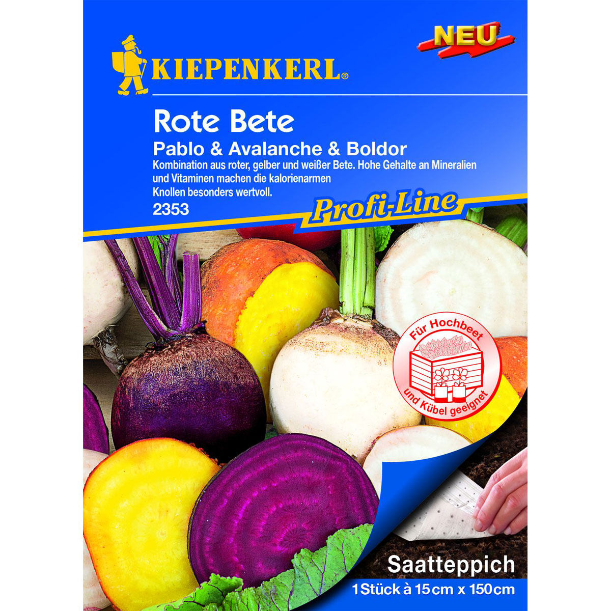 Kiepenkerl Rote Beete Pablo Avalanche Boldor Saatteppich Bild 1